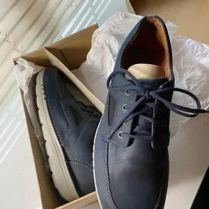 Mens size 13 Clark’s Unnature Time Navy Leather shoes Clarks | Shoes | Mens Size 3 Clarks Unnature Time Navy  main image 2